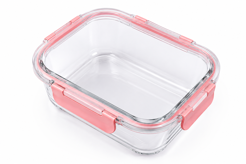 Glass meal container 10 ps